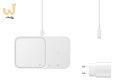 Samsung Wireless Charger Duo (with Travel Adapter), White