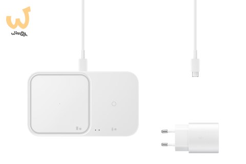 Samsung Wireless Charger Duo (with Travel Adapter), White Samsung Wireless Charger Duo (with Travel Adapter), White