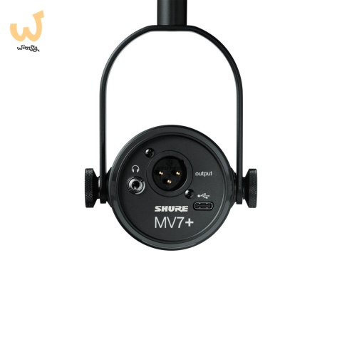 Shure MV7+-K-BNDL - Mikrofon lektorski/wokalny ze złączem XLR/USB-C Czarny + statyw biurkowy GATOR Shure MV7+-K-BNDL - Mikrofon lektorski/wokalny ze złączem XLR/USB-C Czarny + statyw biurkowy GATOR