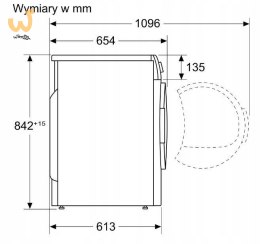 Suszarka do bielizny BOSCH WQG245APPL