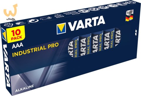VARTA BATERIA ALKALICZNE LR3 AAA INDUSTRIAL 10 SZT VALUE PACK.