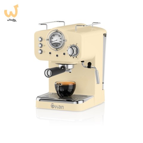 Ekspres ciśnieniowy Swan Espresso Coffee Machine SK22110CN (1100W; kolor kremowy) (WYPRZEDAŻ) Ekspres ciśnieniowy Swan Espresso Coffee Machine SK22110CN (1100W; kolor kremowy) (WYPRZEDAŻ)
