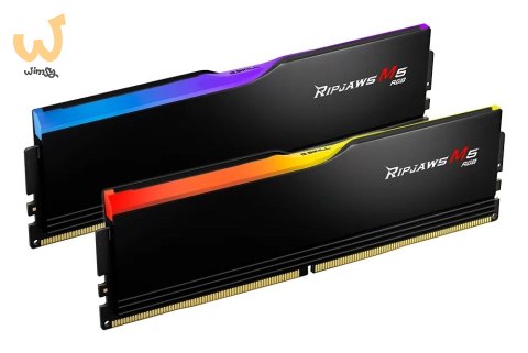 G.SKILL RIPJAWS M5 RGB DDR5 2X32GB 6000MHZ CL28 XMP3 BLACK F5-6000J2836G32GX2-RM5RK G.SKILL RIPJAWS M5 RGB DDR5 2X32GB 6000MHZ CL28 XMP3 BLACK F5-6000J2836G32GX2-RM5RK