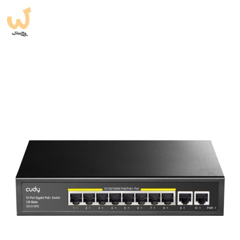 Switch CUDY GS1010PE 8-Port Gigabit PoE+ 120W 2xGbE Uplink Switch CUDY GS1010PE 8-Port Gigabit PoE+ 120W 2xGbE Uplink