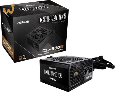 Zasilacz ASRock CHALLENGER 550W 80 Plus Bronze Zasilacz ASRock CHALLENGER 550W 80 Plus Bronze