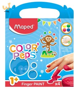 Farby do malowania palcami Maped 4 kolory