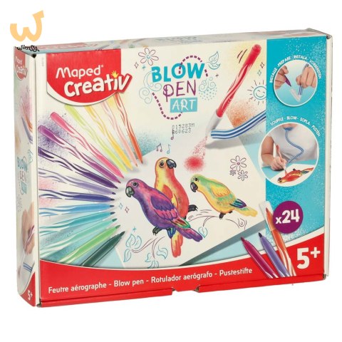 Flamastry mazaki dmuchane Maped 24 kolory Flamastry mazaki dmuchane Maped 24 kolory