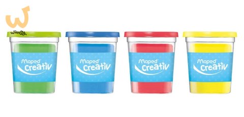 Masa plastyczna ciastolina 4x114g 4 kolory podstawowe Creative Maped Masa plastyczna ciastolina 4x114g 4 kolory podstawowe Creative Maped