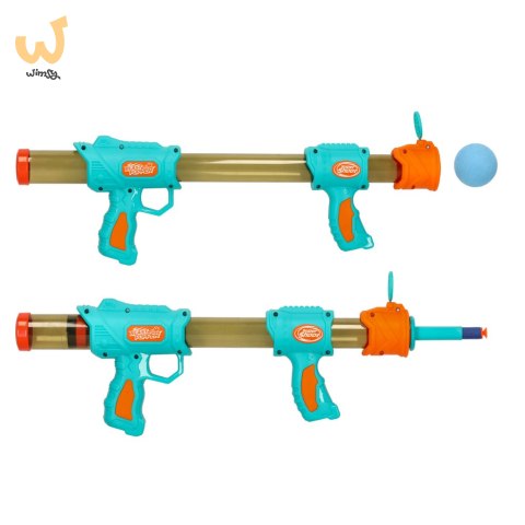 Pistolet karabin na kulki naboje 2w1 niebieski Pistolet karabin na kulki naboje 2w1 niebieski