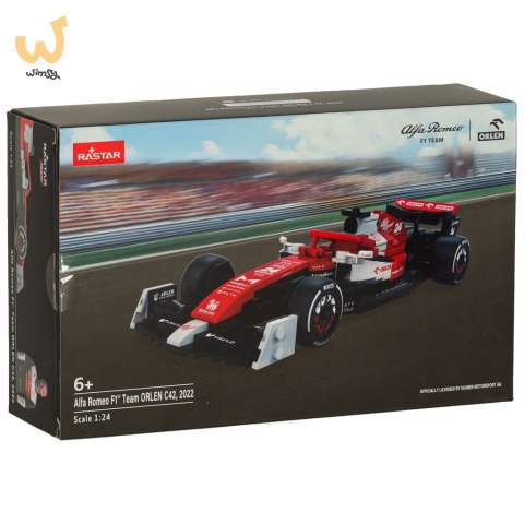 Samochód Rastar 92300 Alfa Romeo F1 C42 1:24 klocki 340el. Samochód Rastar 92300 Alfa Romeo F1 C42 1:24 klocki 340el.