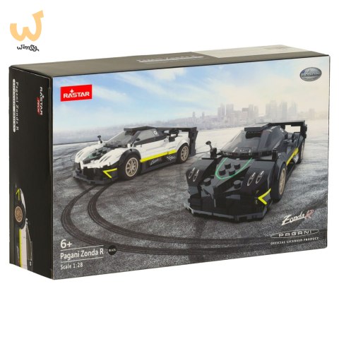 Samochód Rastar 93900-B Pagani Zonda R 1:28 klocki 387el. Samochód Rastar 93900-B Pagani Zonda R 1:28 klocki 387el.