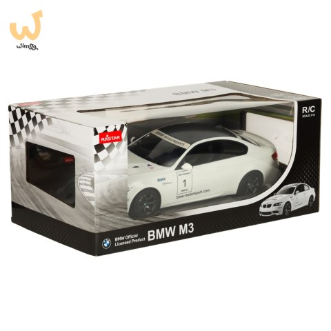 Samochód zdalnie sterowany Rastar 48000 BMW M3 1:14 biały Samochód zdalnie sterowany Rastar 48000 BMW M3 1:14 biały