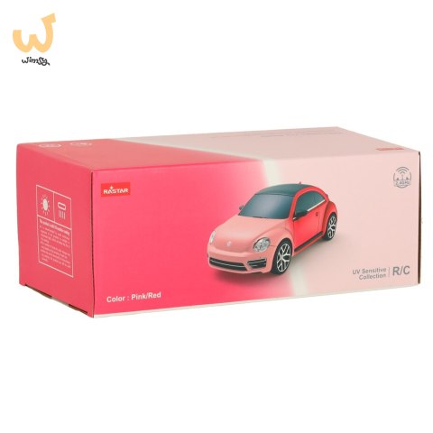 Samochód zdalnie sterowany Rastar 76200-4 Volkswagen Beetle-UV 1:24 różowy Samochód zdalnie sterowany Rastar 76200-4 Volkswagen Beetle-UV 1:24 różowy