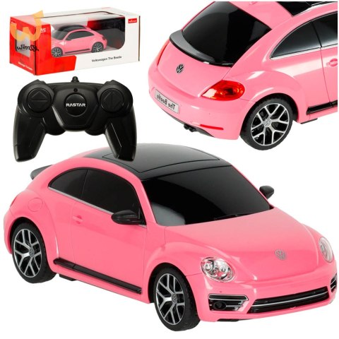 Samochód zdalnie sterowany Rastar 76200 Volkswagen Beetle 1:24 różowy Samochód zdalnie sterowany Rastar 76200 Volkswagen Beetle 1:24 różowy