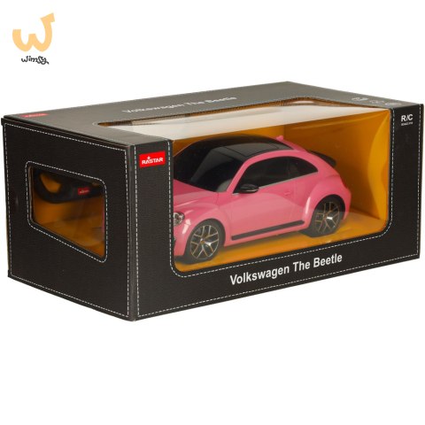 Samochód zdalnie sterowany Rastar 78000 Volkswagen Beetle 1:14 różowy Samochód zdalnie sterowany Rastar 78000 Volkswagen Beetle 1:14 różowy