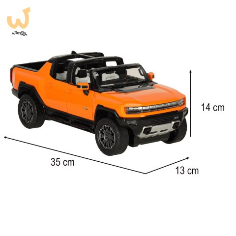 Samochód zdalnie sterowany Rastar 93000 Hummer EV 1:16 pomarańczowy Samochód zdalnie sterowany Rastar 93000 Hummer EV 1:16 pomarańczowy