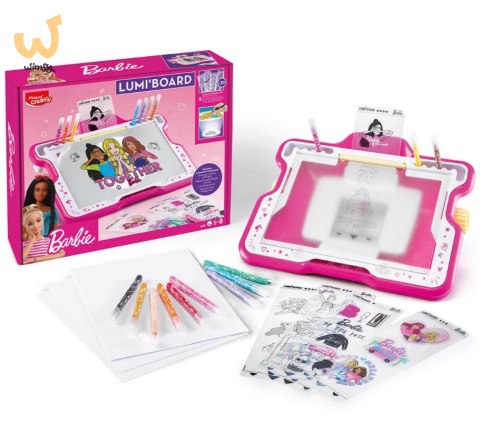 Tablica kreatywna podświetlana do rysowania Barbie Maped Tablica kreatywna podświetlana do rysowania Barbie Maped