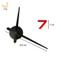 Zegar ścienny naklejany DIY regulowany 80-90 cm kolorowy 12 cyfr