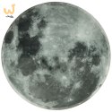 Zegar ścienny planeta księżyc z wyświetlaczem LED 32 cm szary