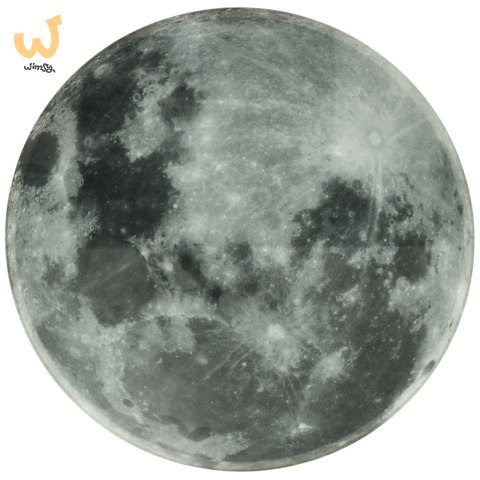 Zegar ścienny planeta księżyc z wyświetlaczem LED 32 cm szary Zegar ścienny planeta księżyc z wyświetlaczem LED 32 cm szary