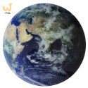 Zegar ścienny planeta ziemia z wyświetlaczem LED 32 cm niebieski