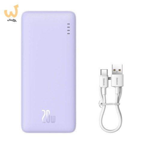 BASEUS POWERBANK AIRPOW 10000MAH 20W (FIOLETOWY) BASEUS POWERBANK AIRPOW 10000MAH 20W (FIOLETOWY)