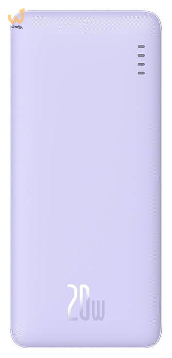 BASEUS POWERBANK AIRPOW 10000MAH 20W (FIOLETOWY) BASEUS POWERBANK AIRPOW 10000MAH 20W (FIOLETOWY)