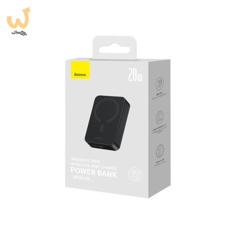 BASEUS POWERBANK MAGNETIC MINI 20000MAH (CZARNY) BASEUS POWERBANK MAGNETIC MINI 20000MAH (CZARNY)