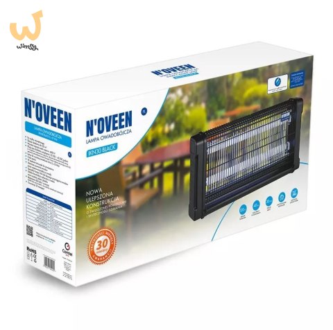 Lampa owadobójcza NOVEEN IKN30 Black 2x15 Wat Lampa owadobójcza NOVEEN IKN30 Black 2x15 Wat