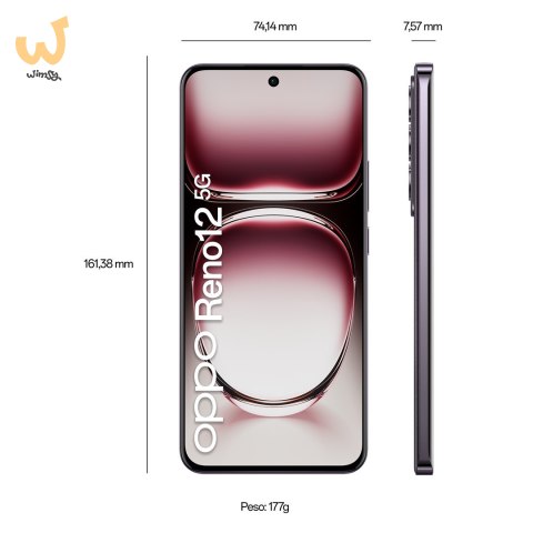Smartfon Oppo Reno 12 5G 12/256GB Black Brown Smartfon Oppo Reno 12 5G 12/256GB Black Brown
