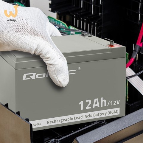QOLTEC AKUMULATOR AGM | 12V | 12AH QOLTEC AKUMULATOR AGM | 12V | 12AH