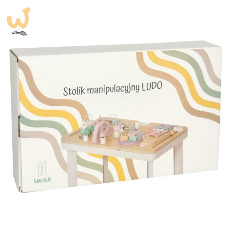 Stolik manipulacyjny LULILO montessori różowy Stolik manipulacyjny LULILO montessori różowy