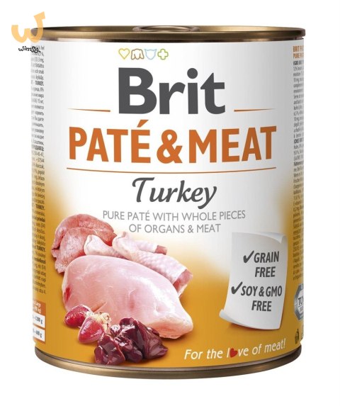 BRIT Paté & Meat z Indykiem - mokra karma dla psa - 800 g BRIT Paté & Meat z Indykiem - mokra karma dla psa - 800 g