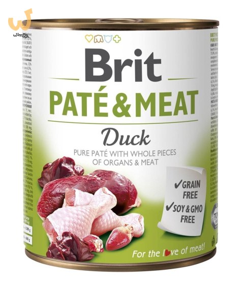 BRIT Paté & Meat z Kaczką - mokra karma dla psa - 800 g BRIT Paté & Meat z Kaczką - mokra karma dla psa - 800 g