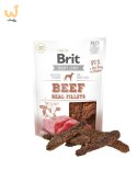 Brit Jerky Beef Real Fillets - Wołowina - przysmak dla psa - 80g