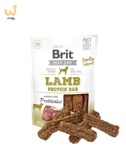 Brit Jerky Lamb Protein Bar - Jagnięcina - przysmak dla psa - 80g