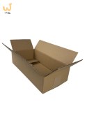 KARTON KLAPOWY, pudełko zrobione z tektury 3W 3 warstwowej, kolor szaro/brązowy, 350x250x80mm 380G/M2 20 SZTUK