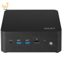MSI Cubi NUC 1M-003EU i3-100U 8GB SSD512GB Intel UHD Graphics AX211 WiFi 6E Windows 11 Pro Black