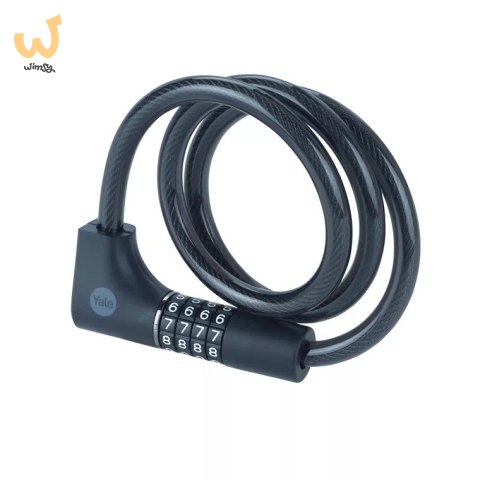Linka rowerowa stalowa z zamkiem szyfrowym i kluczem 12x1000mm Yale Essential Security Combination & Key Cable Lock Linka rowerowa stalowa z zamkiem szyfrowym i kluczem 12x1000mm Yale Essential Security Combination & Key Cable Lock