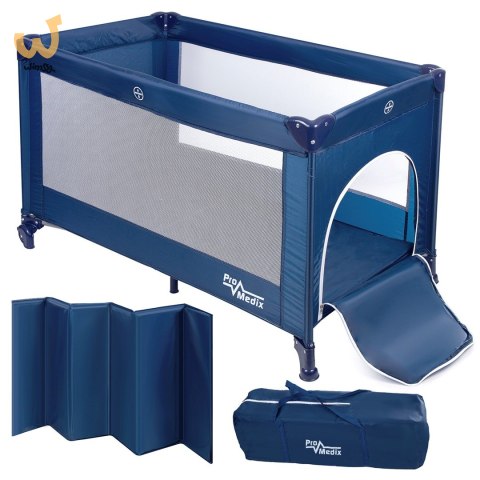 PROMEDIX ŁÓŻECZKO TURYSTYCZNE DZIECIĘCE 65X125CM NIEBIESKIE PR-803B PROMEDIX ŁÓŻECZKO TURYSTYCZNE DZIECIĘCE 65X125CM NIEBIESKIE PR-803B