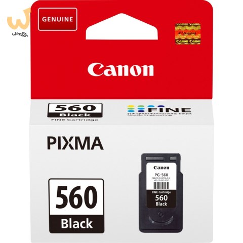 Tusz Canon czarny PG-560=PG560=3713C001, 180 str.,7,5 ml Tusz Canon czarny PG-560=PG560=3713C001, 180 str.,7,5 ml