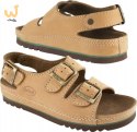 Wygodne sandały Scholl AIR BAG BACK STRAP BRĄZ 39