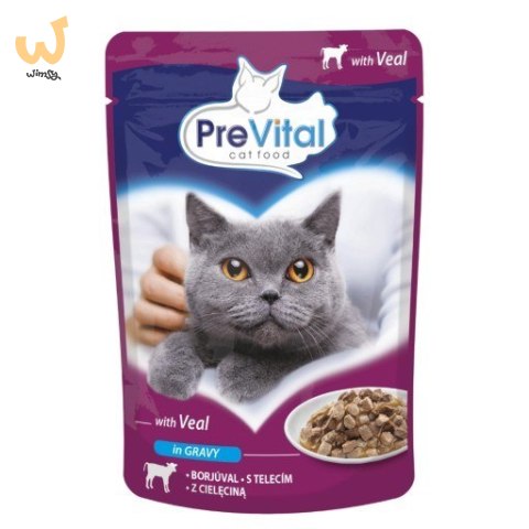 PREVITAL cielęcina w sosie dla kotów 100g. PREVITAL cielęcina w sosie dla kotów 100g.