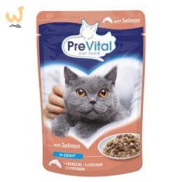 PREVITAL łosoś w sosie dla kotów 100g