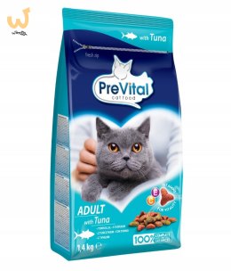 PREVITAL tuńczyk karma sucha dla kotów 1,4kg