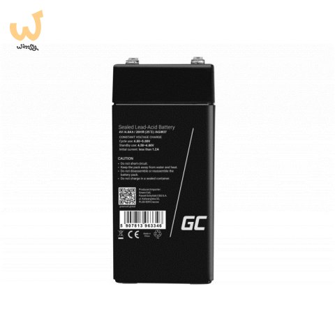 GREEN CELL AKUMULATOR ŻELOWY/AGM AGM37 4V 4AH GREEN CELL AKUMULATOR ŻELOWY/AGM AGM37 4V 4AH
