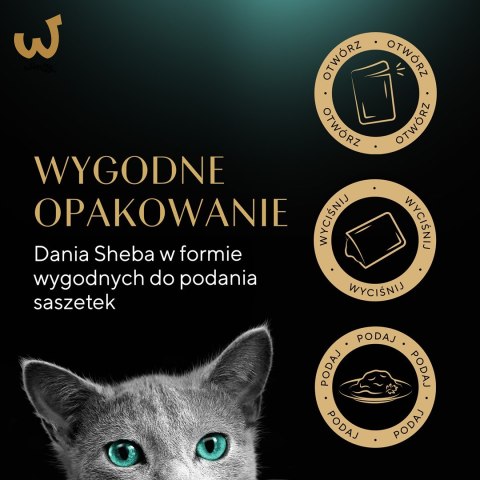 SHEBA Delicacy drobiowe smaki w galarecie- Drób - Mokra karma dla kota - 40x85g SHEBA Delicacy drobiowe smaki w galarecie- Drób - Mokra karma dla kota - 40x85g