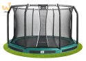 Trampolina Premium Ground Combo 427cm zielona