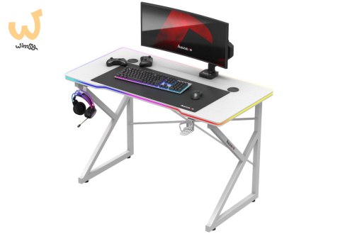 Biurko gamingowe Huzaro Hero 1.7 RGB White Biurko gamingowe Huzaro Hero 1.7 RGB White
