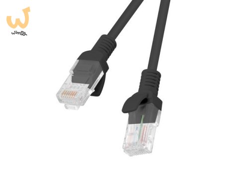 Patchcord UTP Lanberg PCU5-10CC-0300-BK (RJ45 - RJ45 ; 3m; UTP; kat. 5e; kolor czarny) Patchcord UTP Lanberg PCU5-10CC-0300-BK (RJ45 - RJ45 ; 3m; UTP; kat. 5e; kolor czarny)